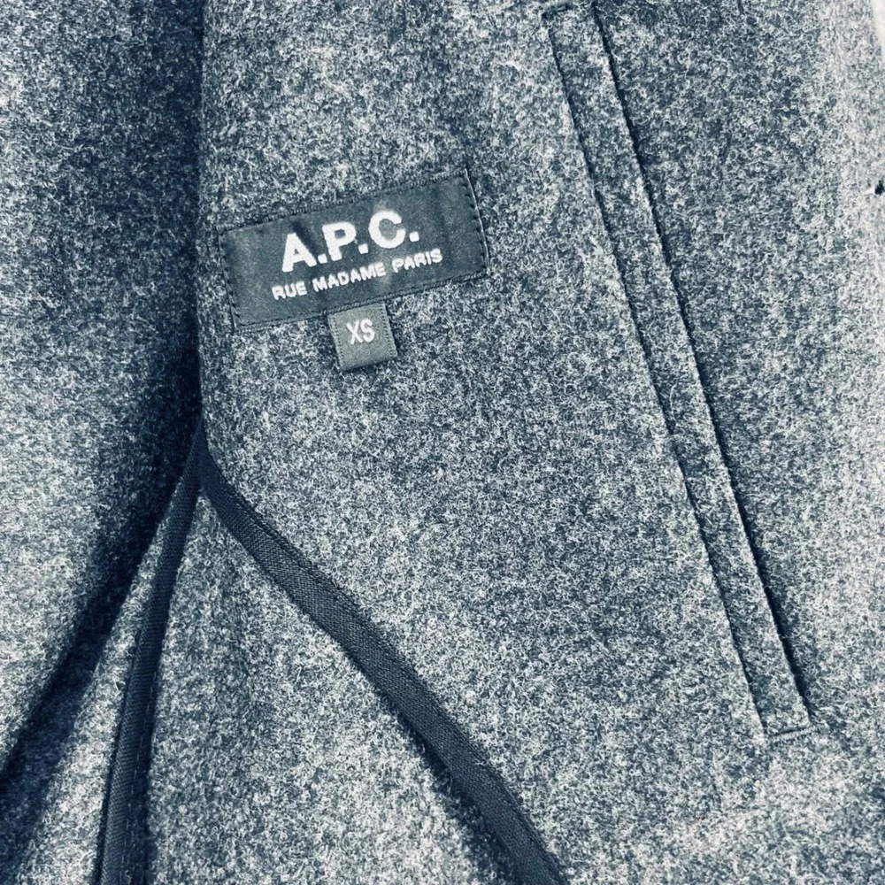 APC Blazer Mens 36 XS Gray Wool 3 Button Sport Coat Jacket Unstructured Slovenia